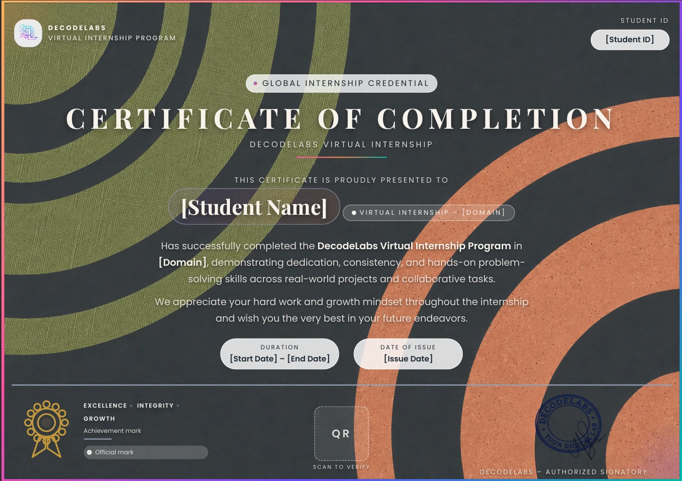 DecodeLabs Certificate Template