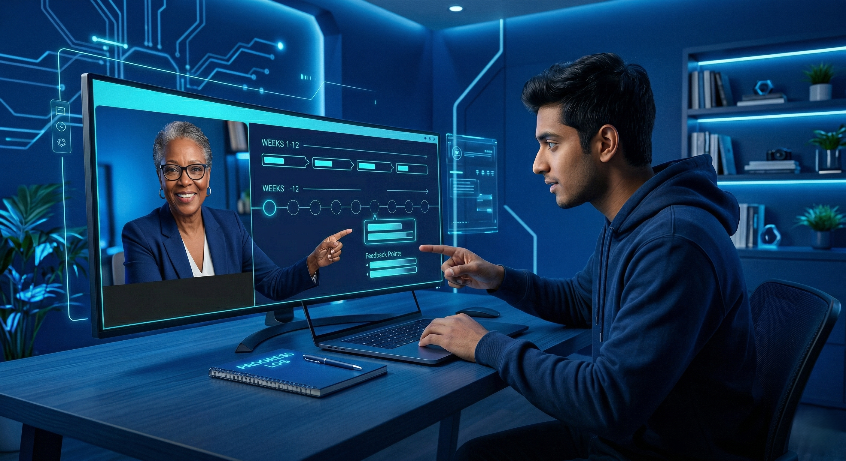 Mentor-guided practical learning